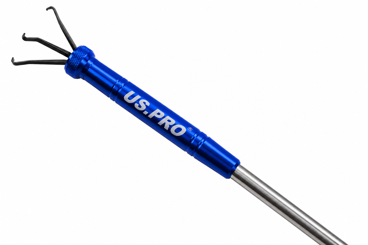 Magnetic Pick-Up Tool with Claw & LED, 600mm – 6730
