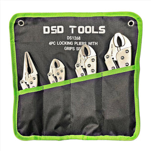 4PC Locking Mole Grips Adjustable Wrench Vice Grips Pliers DS1268