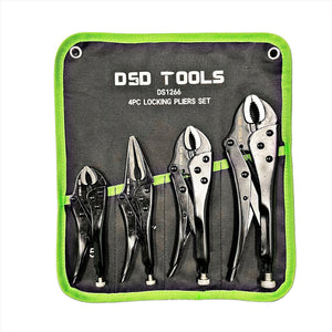 4pc Locking Pliers Set 5" 6.5" 7" 10" Mole Vice Clamp DS1266