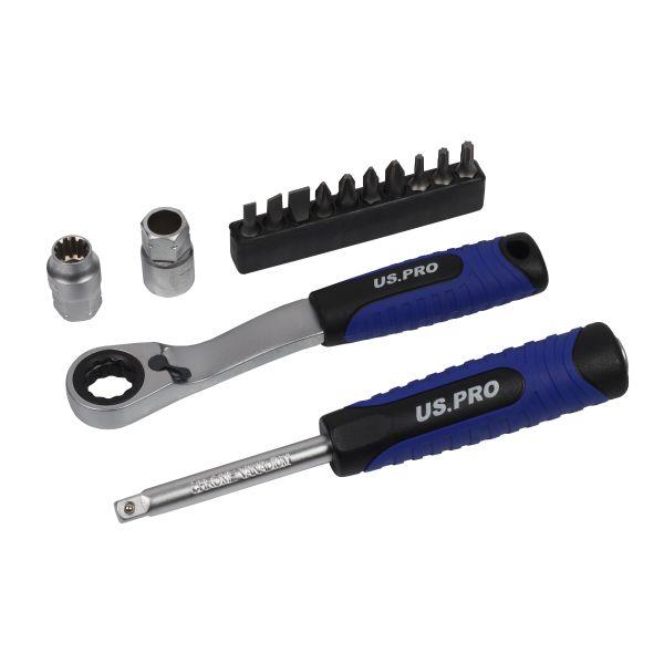 Go-thru 1/4 Dr Metric 29 Pc Ratchet Go Through 7558