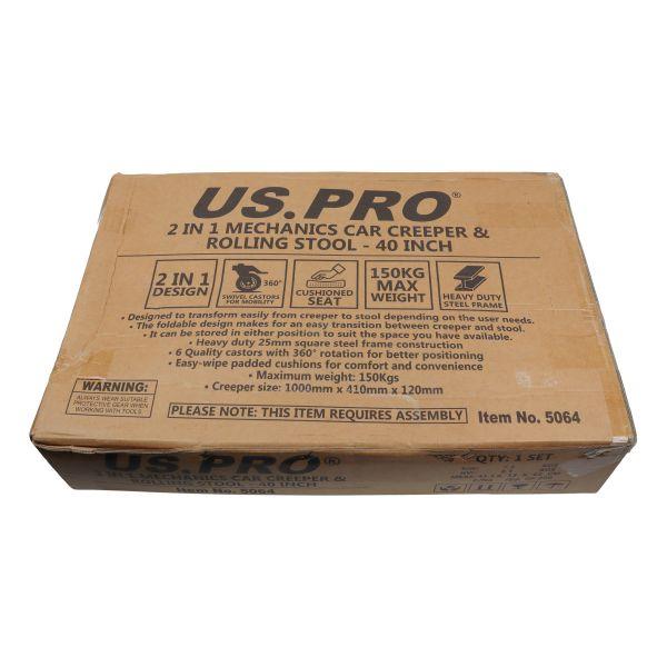 2 in 1 Mechanics Car Creeper and Rolling Stool 40 Inch 5064