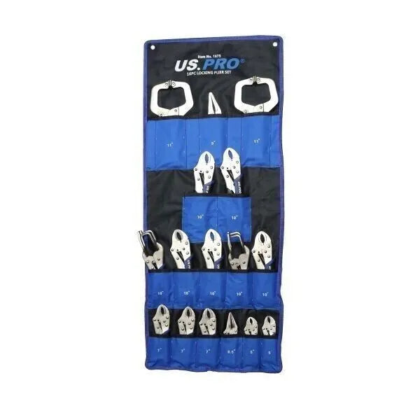 16-Piece Locking Plier Set – 1675
