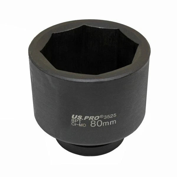 1" dr 80mm Impact Hub Nut Socket 8 Point 80mm Long Scania HGV 3525