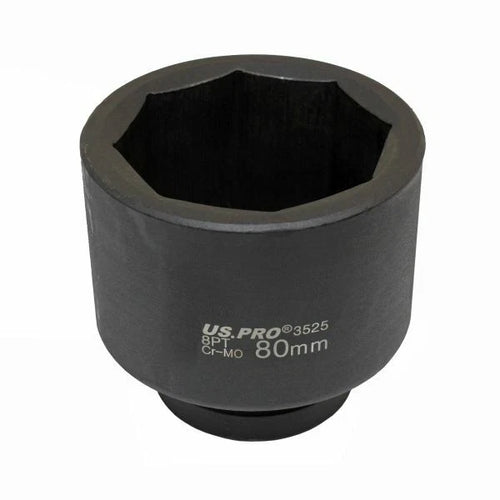 1" dr 80mm Impact Hub Nut Socket 8 Point 80mm Long Scania HGV 3525