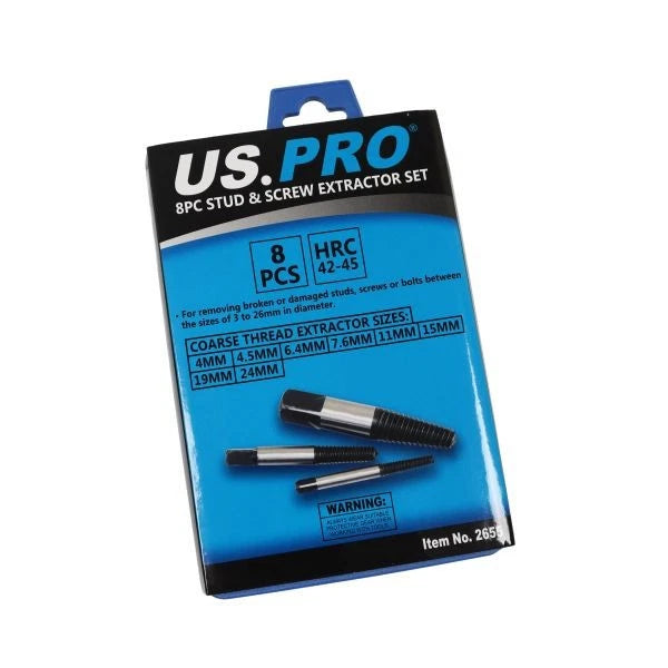 US PRO Tools 25PC Set de burghie și ghidaj pentru extractor de șuruburi 