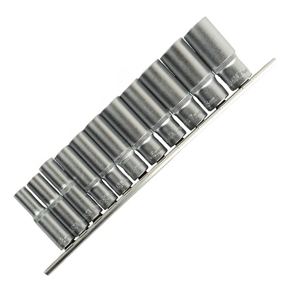 12 prize 3/8" Dr E Torx pe șină E4 la E20 FemeTorx Star