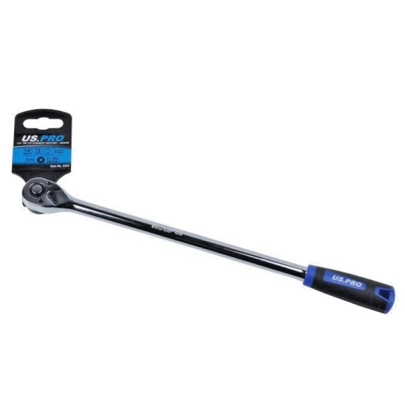 US PRO TOOLS 1/2" Dr 72t Clichet Extra Lung 510mm