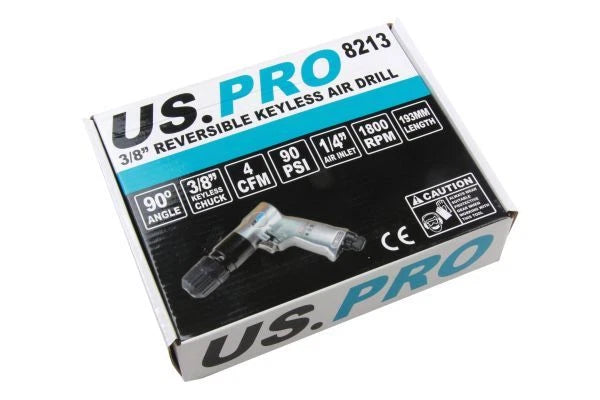 3/8" Dr Reversible Keyless Air Drill - US PRO 8213