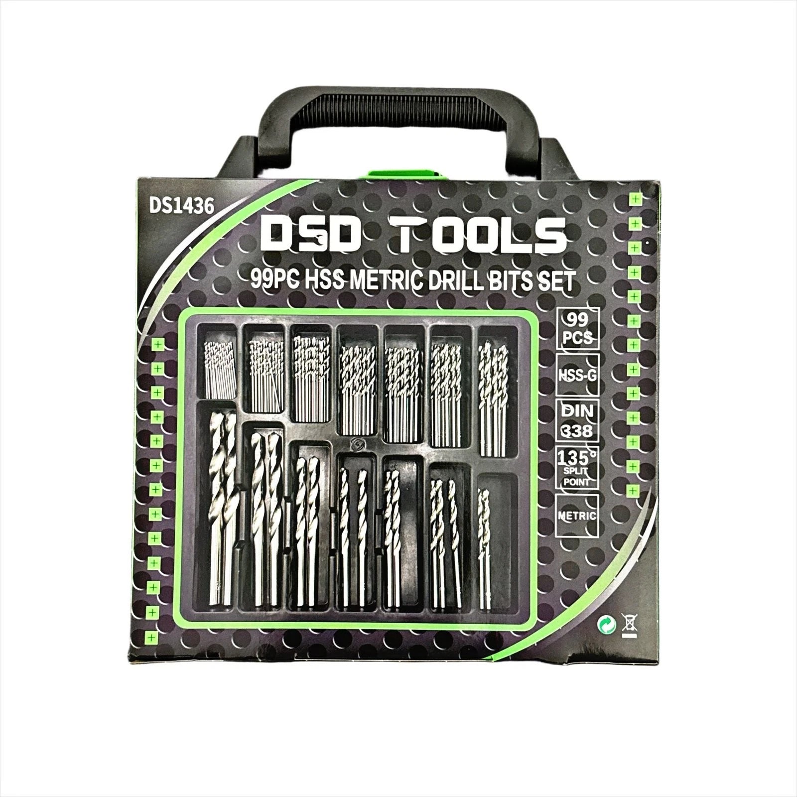 US PRO Tools 3 buc. Burghie trepte HSS acoperite cu titan, de la 4 mm la 30 mm 