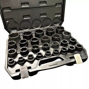 27pc 3/4" Dr 6pt Impact Socket Set DS1104