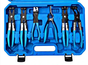9pc Auto Hose Clamp Removal Clip Fixings Pliers Set DS1011