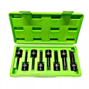 8 Piece 1/2" Impact spline Socket Bit Set M5 - M18 Bits DS1180