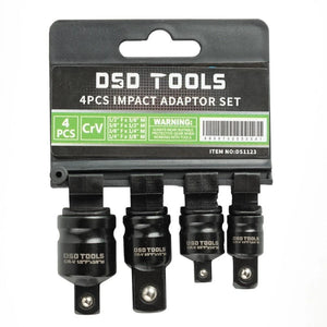 4 Piece Impact Adaptor Set 1/4" 3/8" 1/2" step up/down reducer