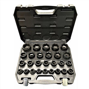27pc 3/4" Dr 6pt Impact Socket Set DS1104