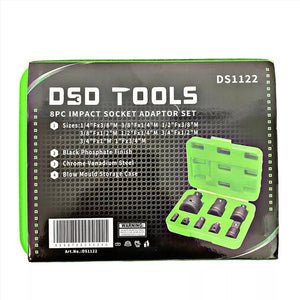8pc Impact Adaptor Set, Reducer for Sockets, Wrench DS1122