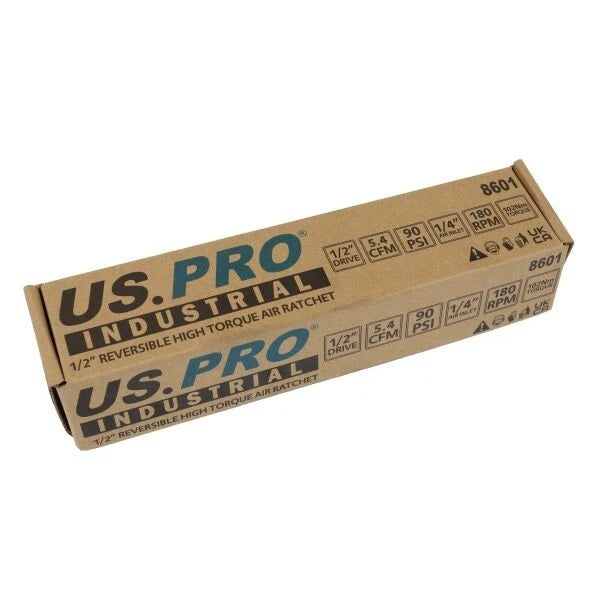 1/2" dr Air Ratchet Wrench, Reversible For Socket Sockets 8601