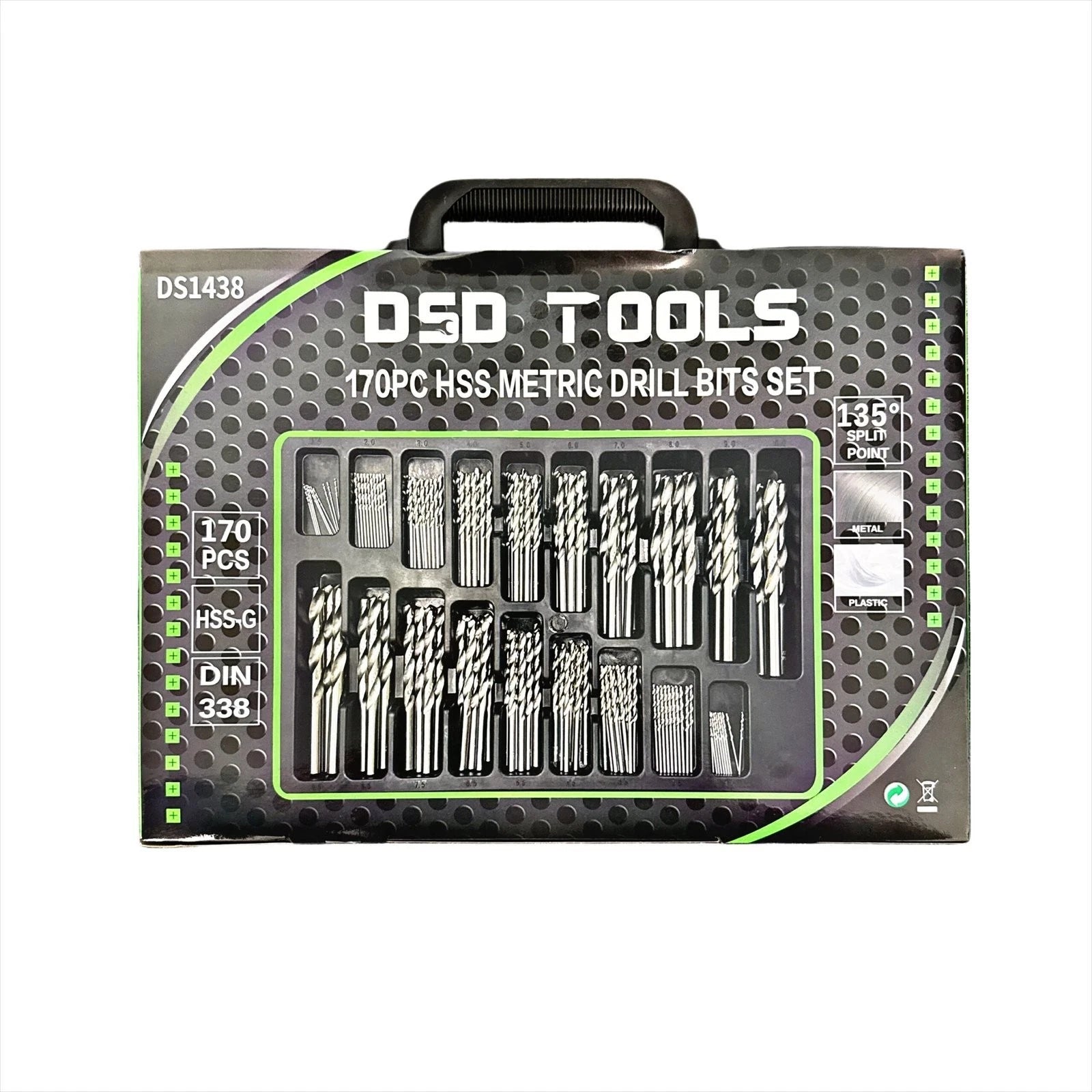 US PRO Tools 3 buc. Burghie trepte HSS acoperite cu titan, de la 4 mm la 30 mm 