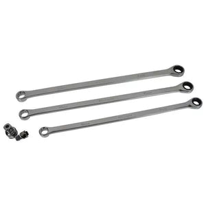Extra Long Double Ring Single Gear Ratchet Spanner Set 10pc 8mm-19mm 3224