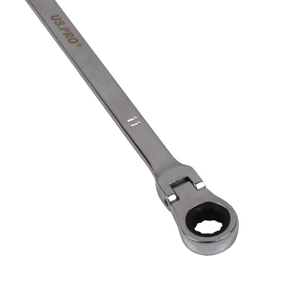 10mm x 11mm Extra Long Flexi Head Ring Ratchet Spanner Aviation 72T 3868