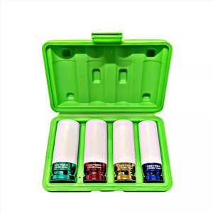 4pc 1/2" DR Deep Impact Sockets For Alloy Wheels 17 - 22mm DS1128
