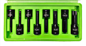 8 Piece 1/2" Impact spline Socket Bit Set M5 - M18 Bits DS1180