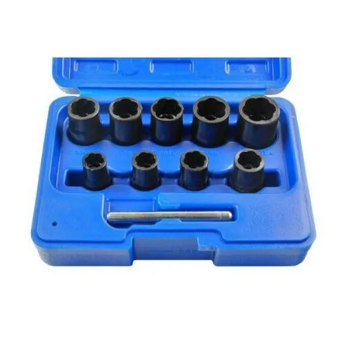 10PC 3/8" DR Impact Twist Socket Set - Nuts Bolts & Studs Removal 3317