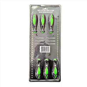 6PC Extra Long Star Torx Screwdriver Set 250mm T10 - T30 DS1050