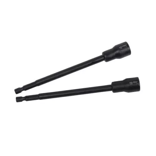 8pc 1/4" Hex DR Long Magnetic Impact Nut Driver Set Metric 7166