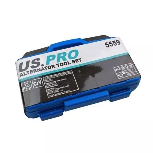 US PRO 13pc Alternator Tool Set Kit 5559