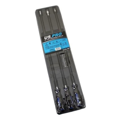 3pc Flexible Screwdrivers & Bits Set 600mm Torx Slotted Phillips 1649