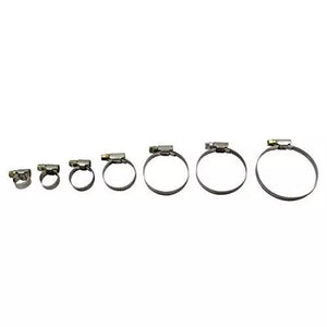 RESOLUT 70 cleme de furtun din oțel placat cu zinc, asortate de 8-60 mm (stil Jubilee Clip) 