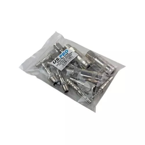 US PRO 12 buc. Cuplaje cu două atingeri cu eliberare rapidă pentru furtunuri de aer 