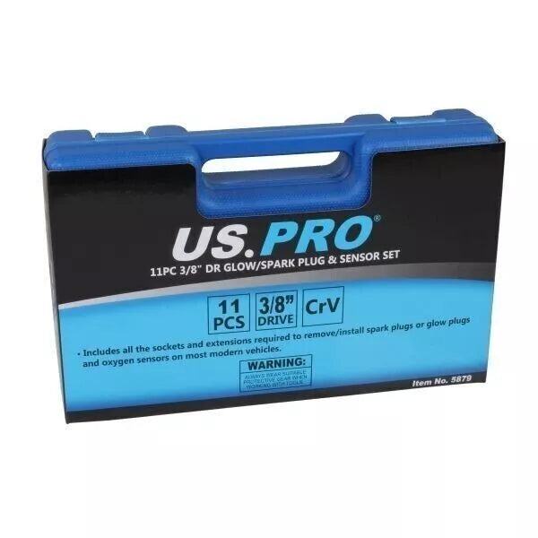 Set de bujii și prize senzor pentru bujii incandescente de 3/8 inch DR de 11 buc