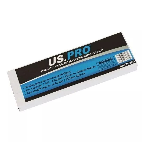 10" Straight Jaw Oil Filter Locking Pliers Mole Grips 3293