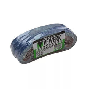 VEWERK 25 buc. 10 x 330 mm Curele de șlefuit din oxid de zirconiu cu granulație mixtă Slefuitor cu bandă cu aer