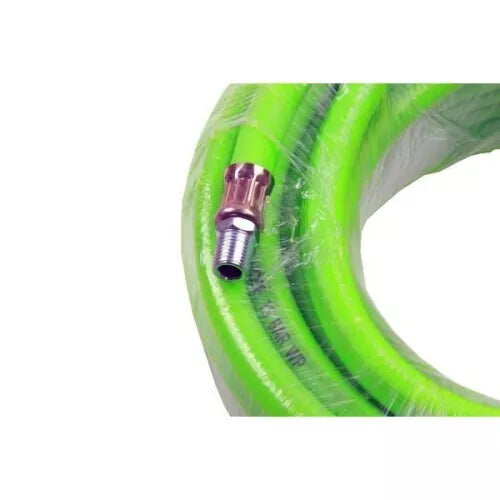 8mm X 15 Meters HI VIS Green Hybrid Quick Release Air Hose DS1529