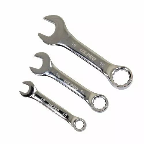 14pc Stubby Metric Combination Spanners Set 6-19mm Foam Tray 2272