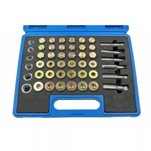 114PC Oil Drain Sump Plug / Gearbox Thread Repair Tool Kit 3008