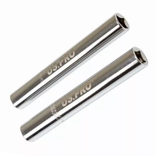 10MM + 12MM Extra Deep Glow Plug Sockets 6PT 3/8" DR 3647